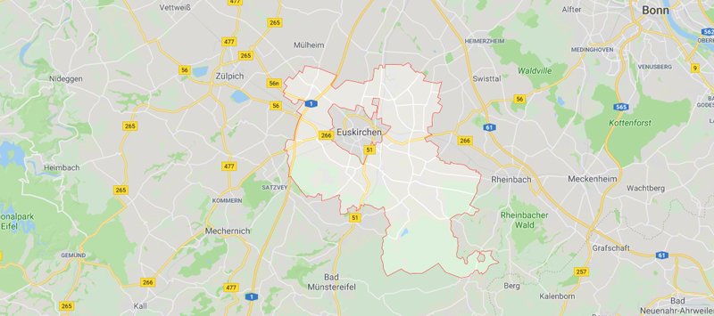 Kartenausschnitt Euskirchen