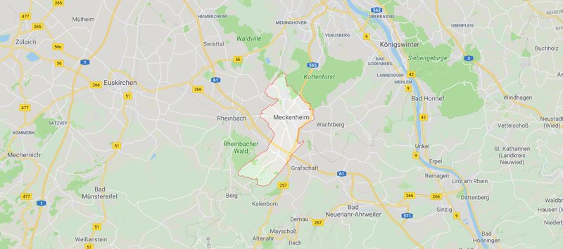 Kartenausschnitt Meckenheim